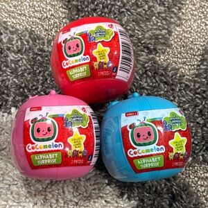 NEW. Bundle of 3 Assorted COCOMELON (Alphabet Surprise), Blind figure To…